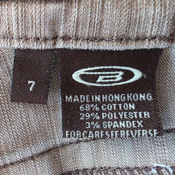 Vintage Let Me B. Bongo Juniors 7 Jeans Flared Light Brown Tan 90s Y2K Denim - Picture 8 of 10